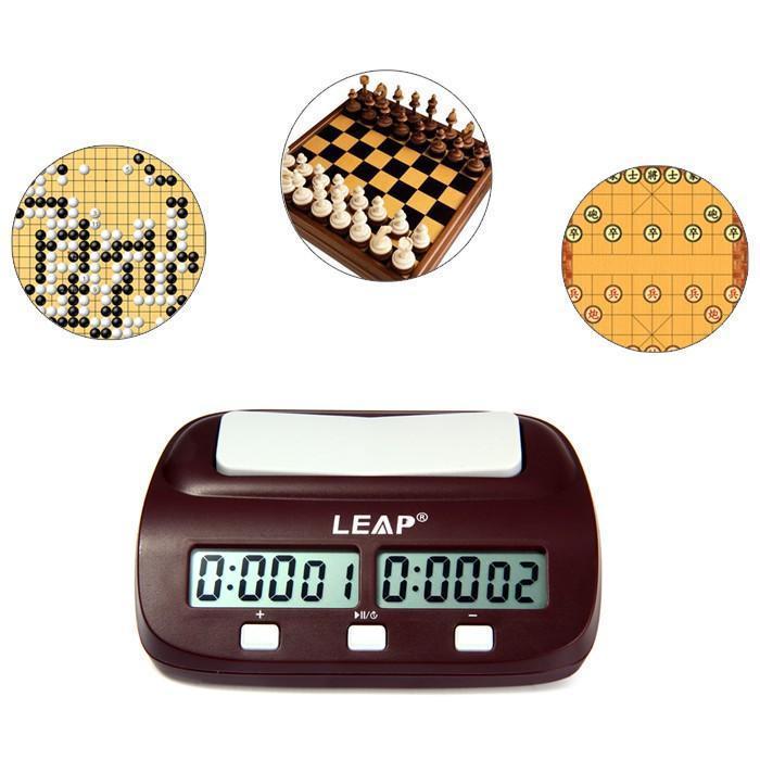 Tingkatkan Permainan Anda dengan LEAP PQ9907S Digital Chess Clock - I-Go Count Up Down Timer Board Games AINNA Edition - Ainna Store