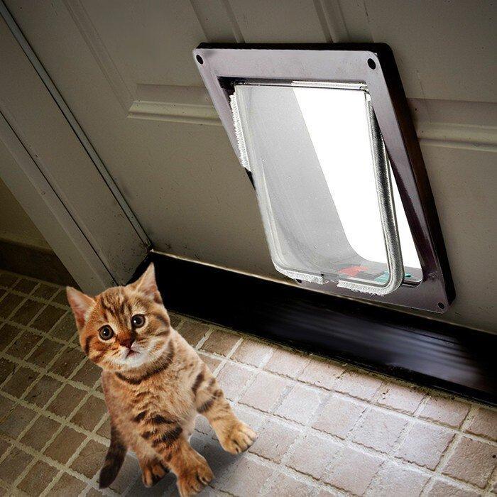 Upgrade Your Home Security with a Lockable Pet Dog Cat Security Flap Door - Keep Your Pets Safe and Intruders Out - Ainna Store