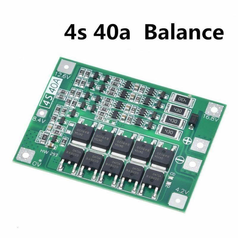 3S/4S 40A 60A Li-ion Lithium Battery Charger Protection Board 18650 BMS For Drill Motor 11.1V 12.6V/14.8V 16.8V Enhance/ Hardware Tool - Ainna Store