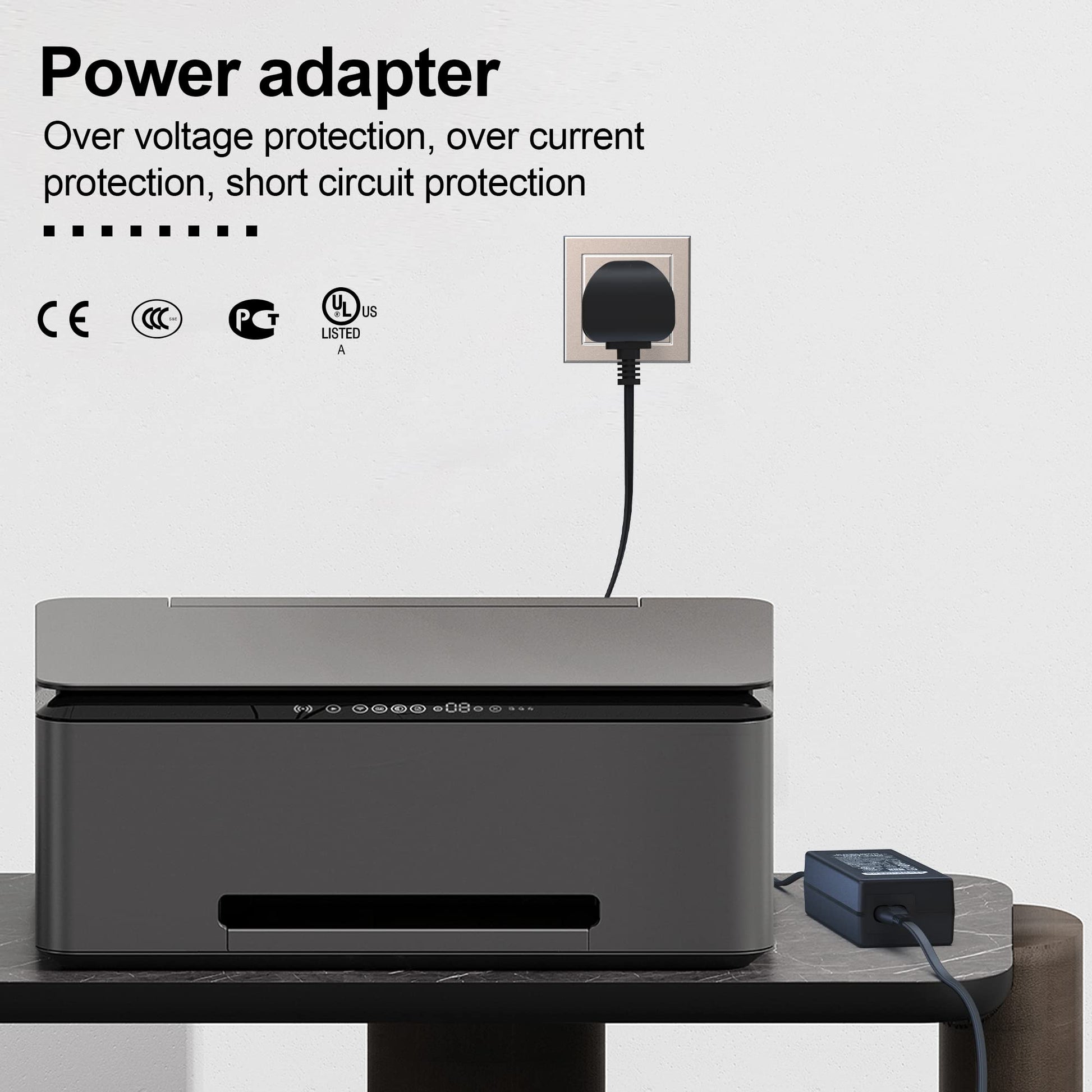 HP 0957-2385 Printer DeskJet LaserJet 1018 1515 1518 2545 2645  22V 455MA (10W) Adapter +UK Cable "READY STOCK" Laptop Office - Ainna Store
