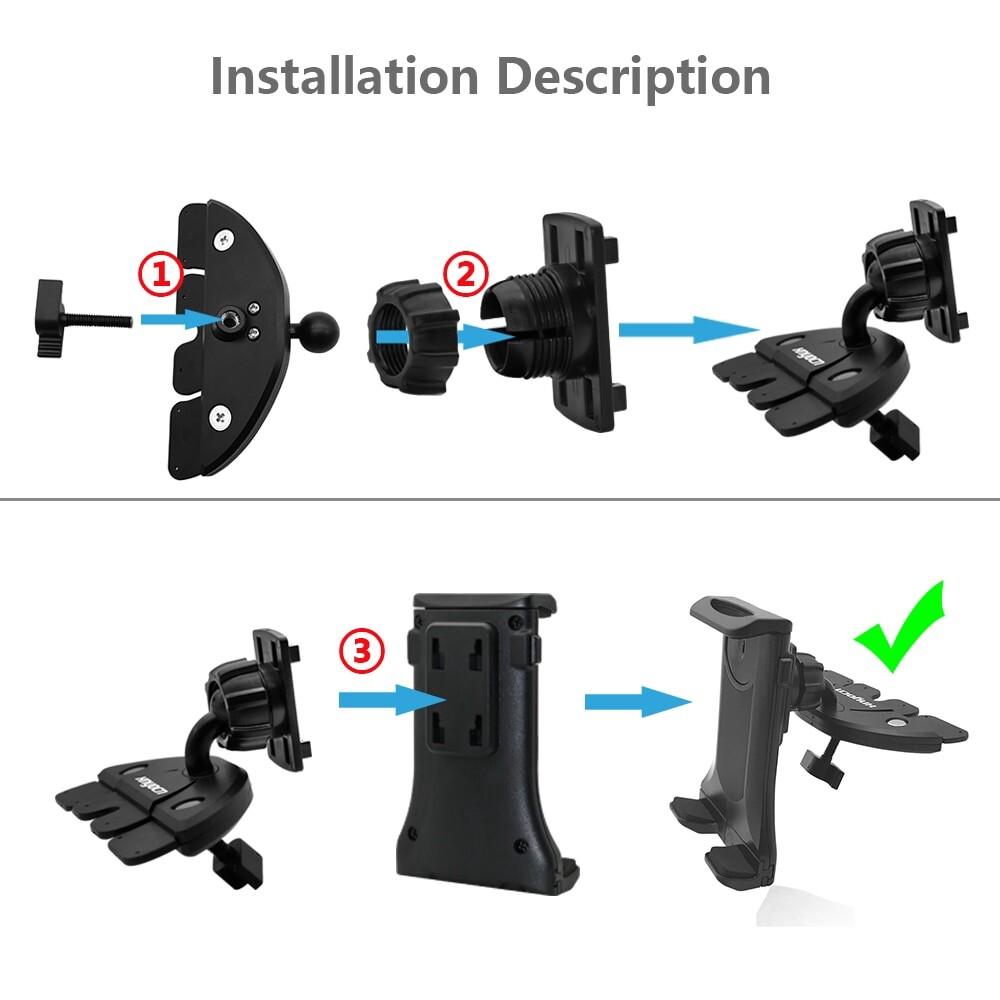 AINNA Secure Your Tablet & Mobile in Your Car Bracket - Ainna Store