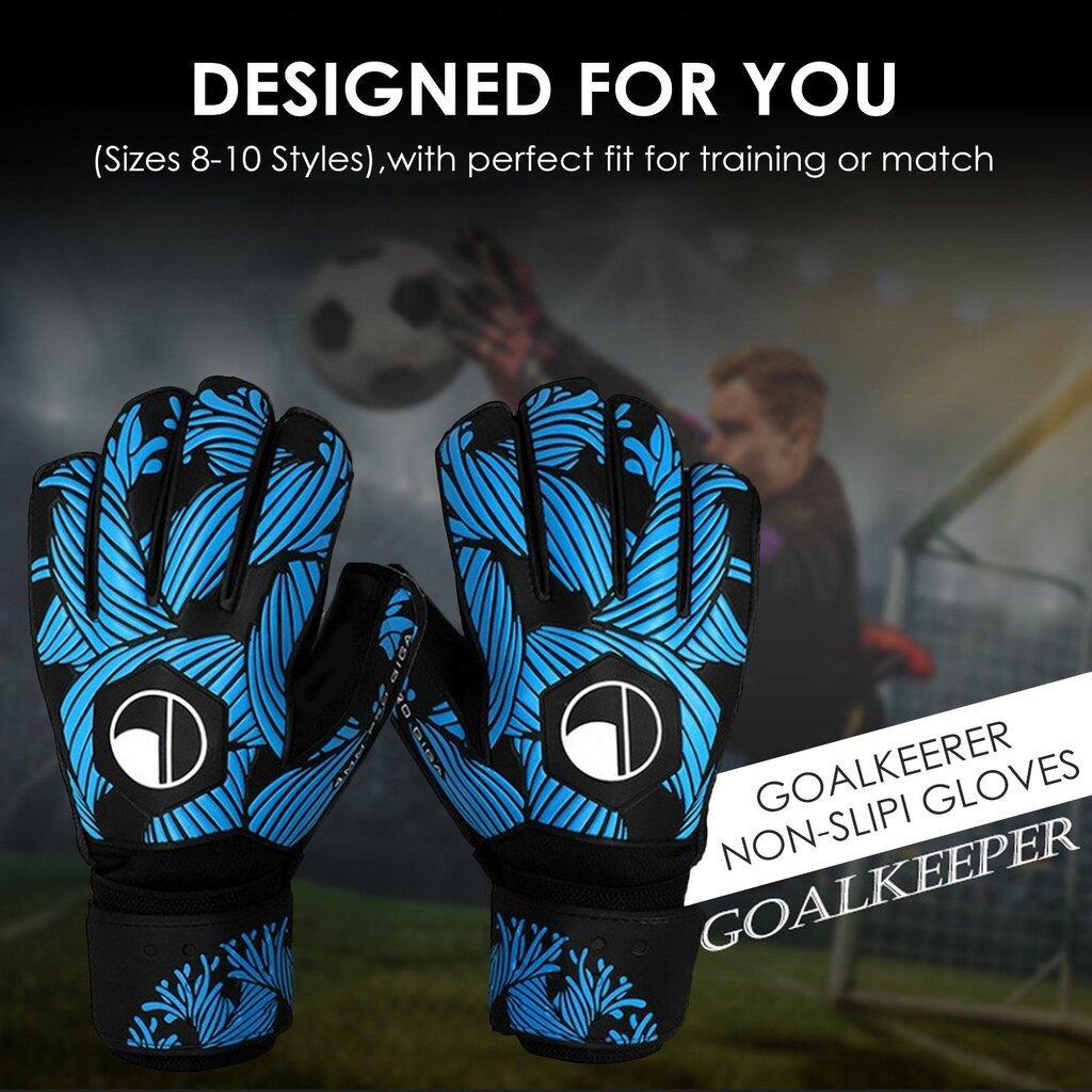 Football Gloves Latex Goalkeeper Adult Match Finger Protection Outdoor Sports Safety Family Unisex - Ainna Store