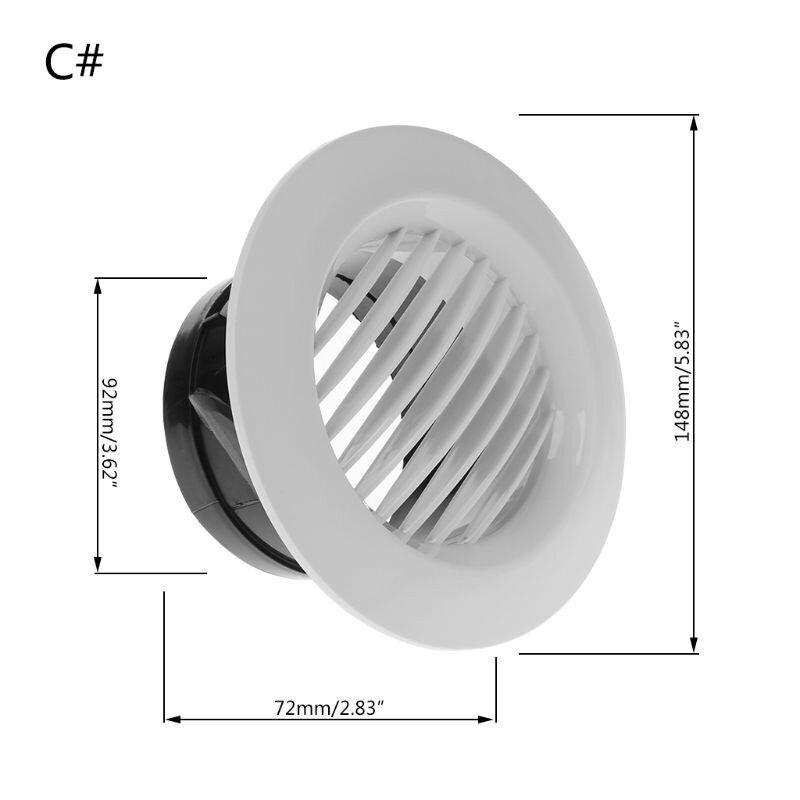 AINNA Air Vent Extract Valve Grille Round Diffuser Ducting Ventilation Cover 100mm - Ainna Store