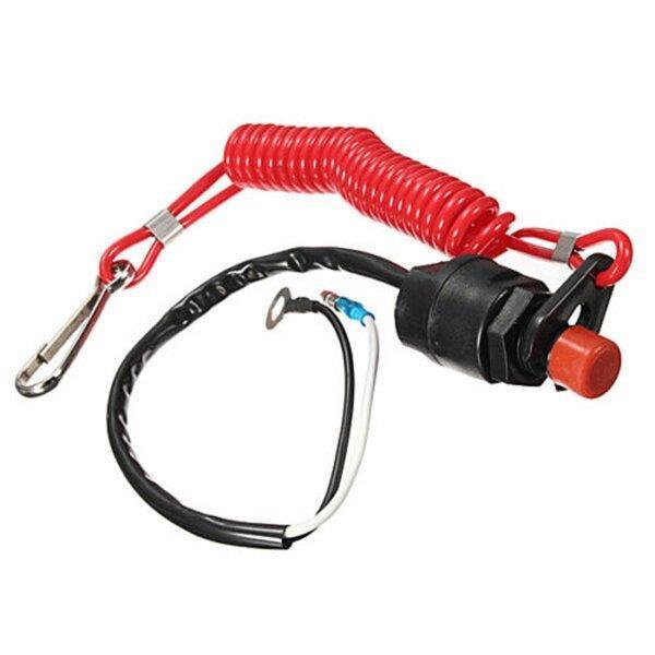 "AINNA Switch Keselamatan Berhenti Darurat untuk Motor Bot Yamaha/Tohatsu dengan Tali Keselamatan - Ainna Store