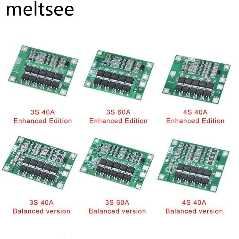 3S/4S 40A 60A Li-ion Lithium Battery Charger Protection Board 18650 BMS For Drill Motor 11.1V 12.6V/14.8V 16.8V Enhance/ Hardware Tool - Ainna Store