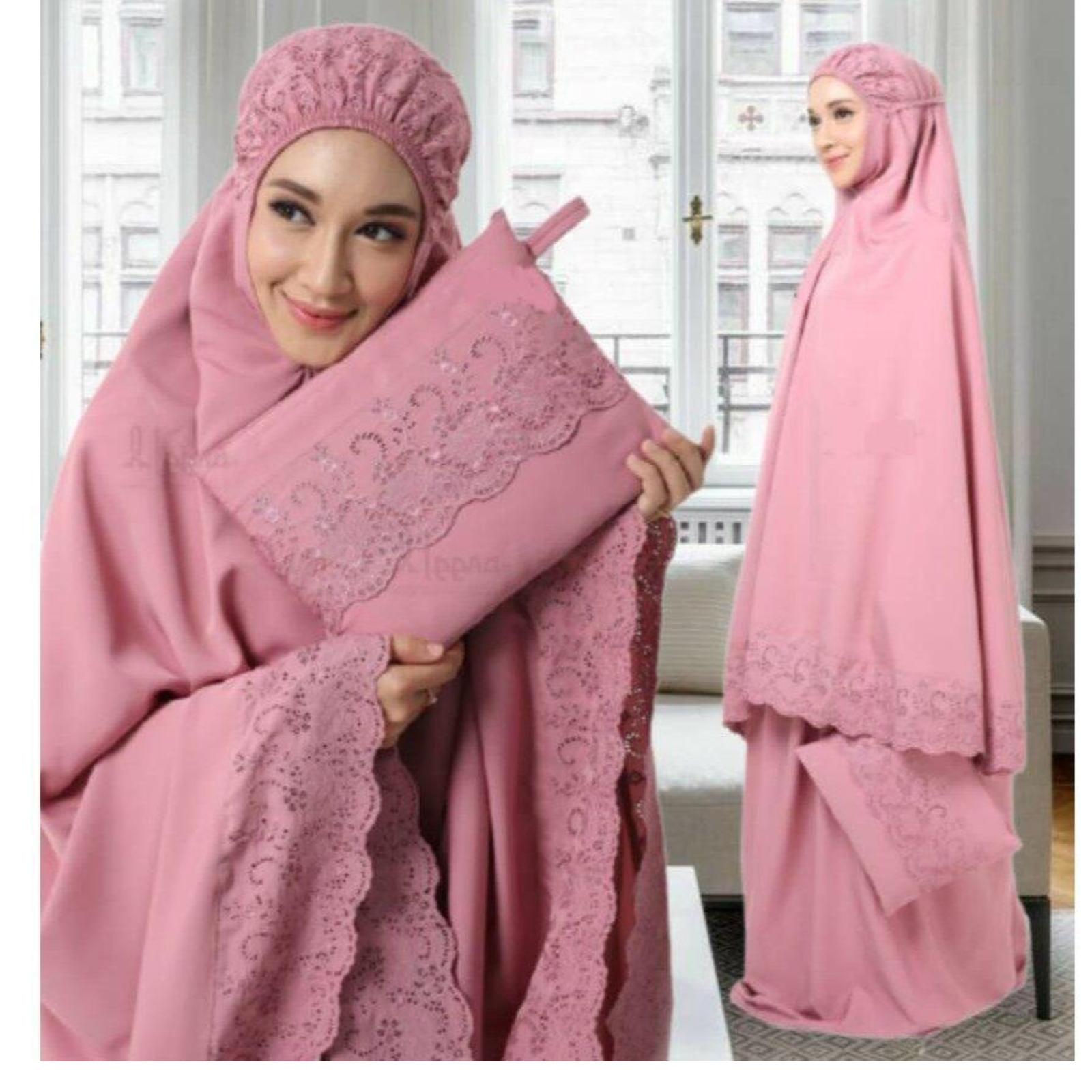 Telekung Mukena AINNA Sejuk Bercorak Cantik - Ainna Store