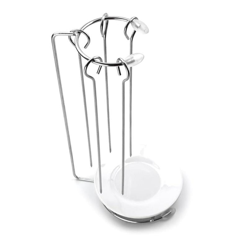 Stainless Steel BBQ Skewers Needle with Rack Grill Holder for Camping Gathering Party Roasting Barbecue Tools Accessori Silver Kitchenware - Ainna Store
