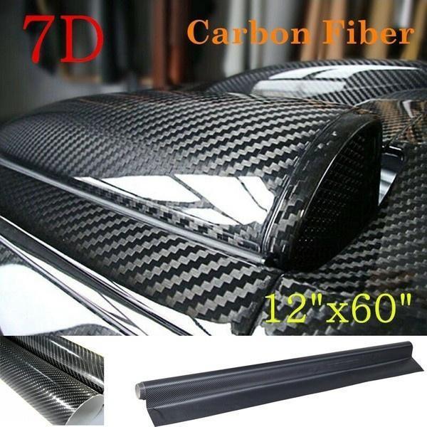 AINNA 7D Waterproof Carbon Fiber Vinyl Car Wrap Sheet Roll Film Sticker Decal Paper 60 x 12" Accessories - Ainna Store