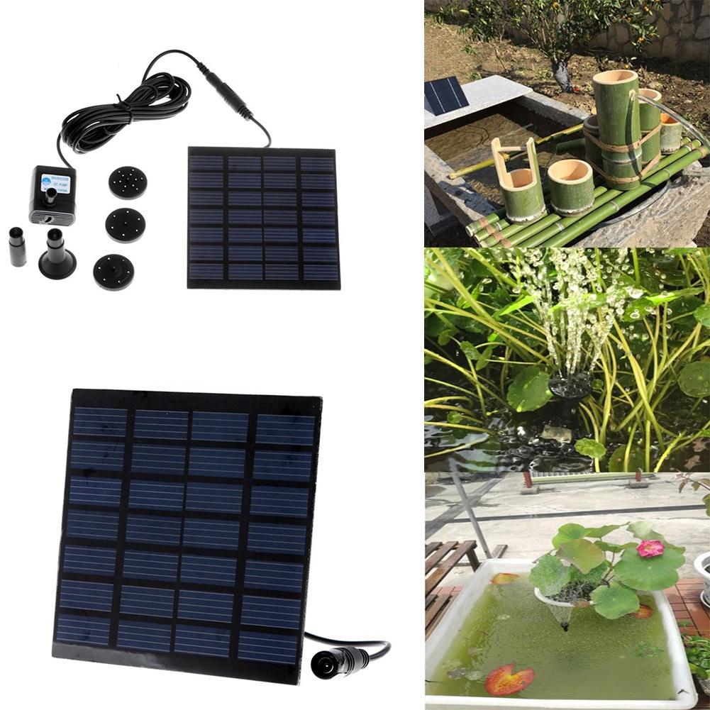 AINNA Solar Panel Water Pump untuk Aquarium, Kolam, Kolam Renang, Air Pancut Ikan, dan Taman - Ainna Store