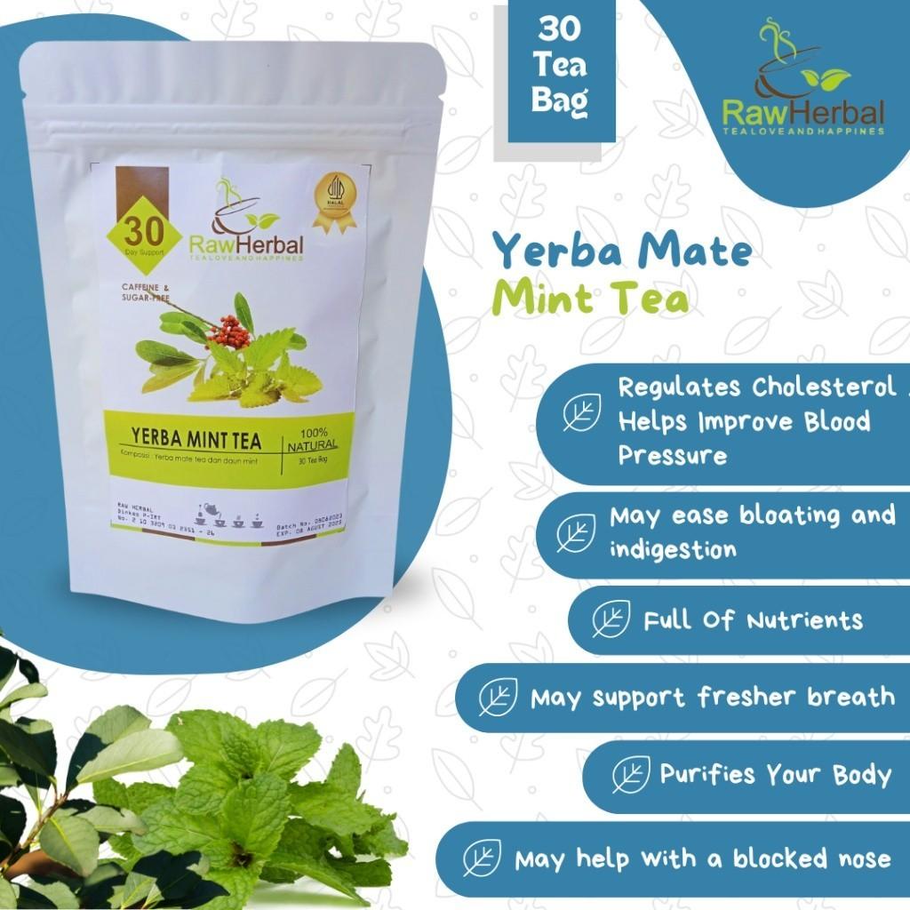 Teh AINNA Yerba Mate & Teh Daun Mint - 30 Tea Bag Ready Stock - Ainna Store