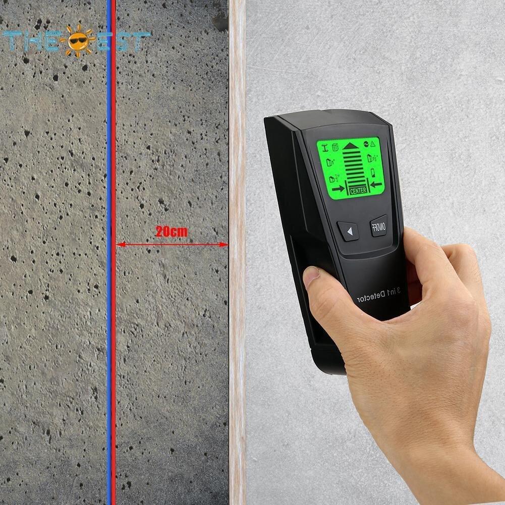 Find Metal & Wood Studs w/ AC Voltage Detector & Live Wire Scanner - Pengesan Metal & Kayu dgn Voltan AC & Imbasan Wayar Hardware - Ainna Store