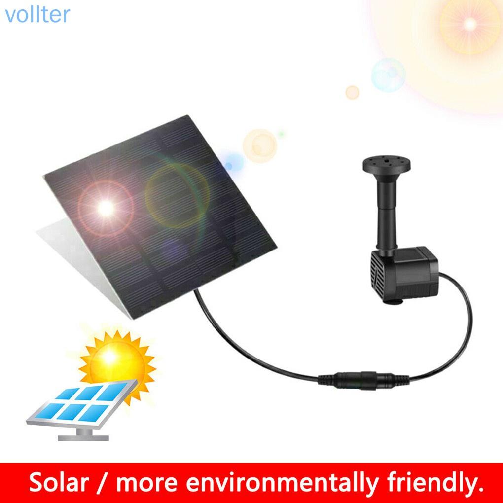Solar Panel Powered Water Pump Garden Lawn Pool Pond Fish Aquarium Fountain Courtyards 180L/H - VOLL Decor Home Pot Pot - Ainna Store