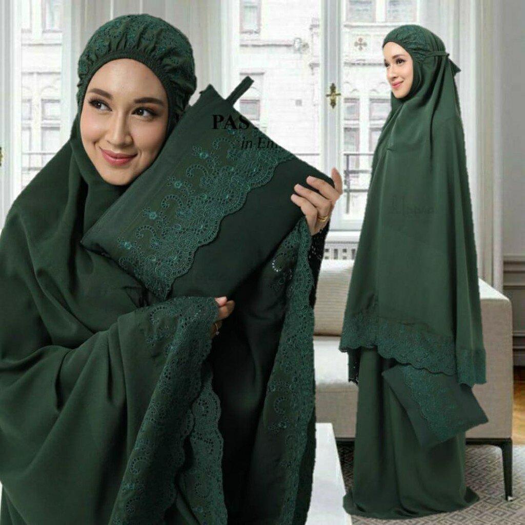 Telekung Mukena AINNA Sejuk Bercorak Cantik - Ainna Store