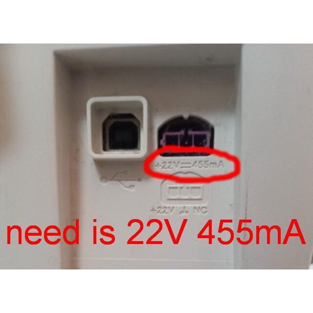 HP 0957-2385 Printer DeskJet LaserJet 1018 1515 1518 2545 2645  22V 455MA (10W) Adapter +UK Cable "READY STOCK" Laptop Office - Ainna Store