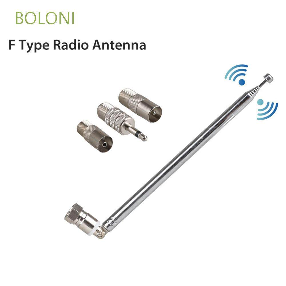AINNA Antena Teleskopik FM 86-106MHz Gelombang 5V 10W dengan TV/3.5 Adapter F Jenis Radio 75 Ohm Aksesori Audio - Ainna Store