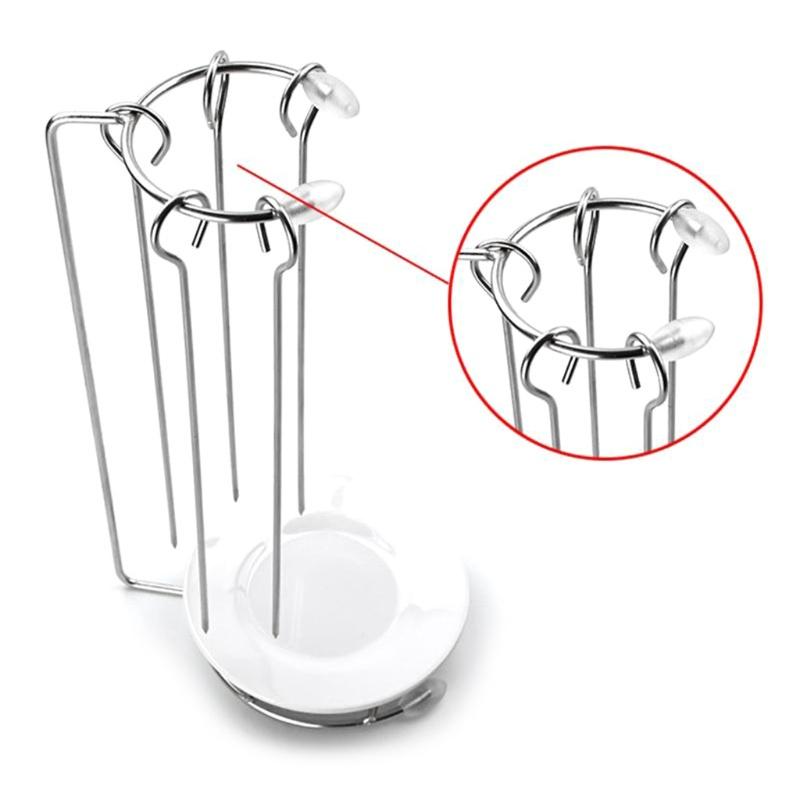 Stainless Steel BBQ Skewers Needle with Rack Grill Holder for Camping Gathering Party Roasting Barbecue Tools Accessori Silver Kitchenware - Ainna Store