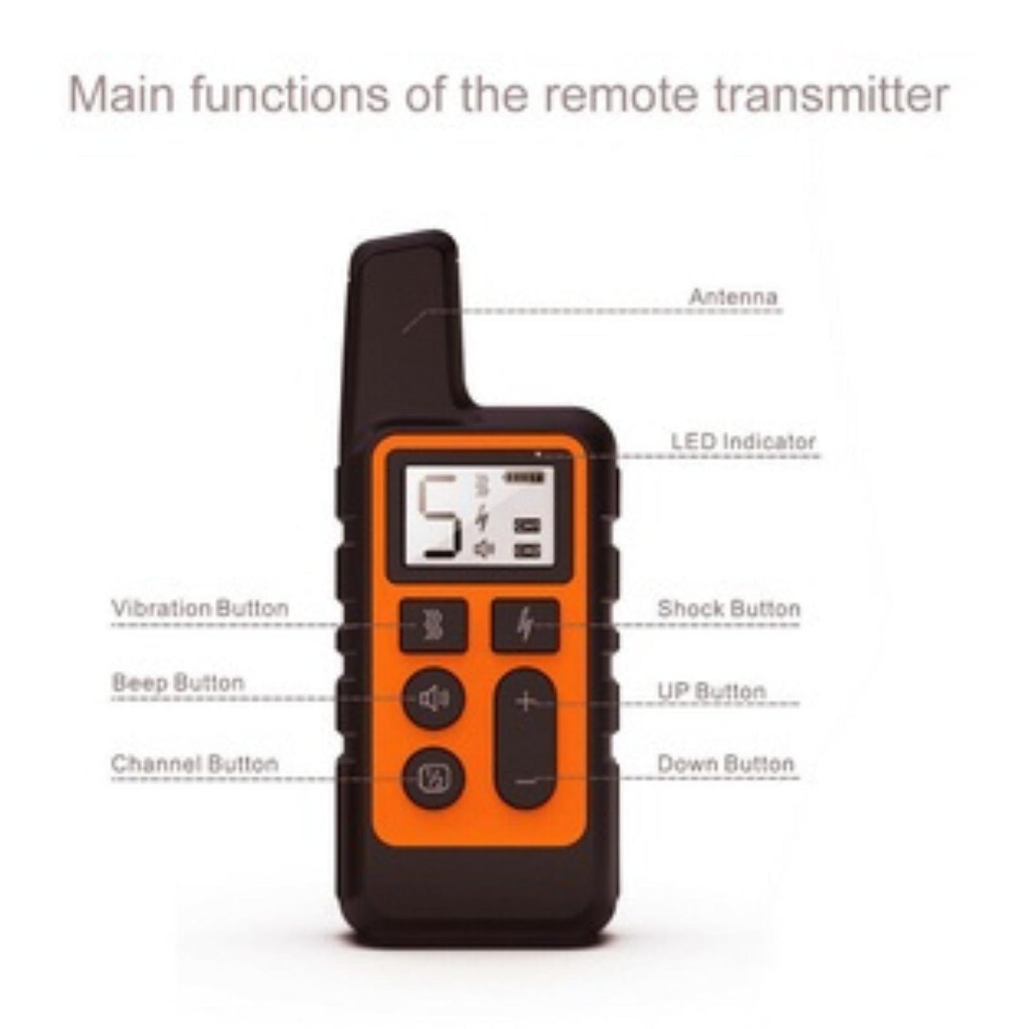 “AINNA 800M Remote Electric Shock Collar Pet Dog Training Anti Bark Rechargeable LCD SS 56” - Ainna Store