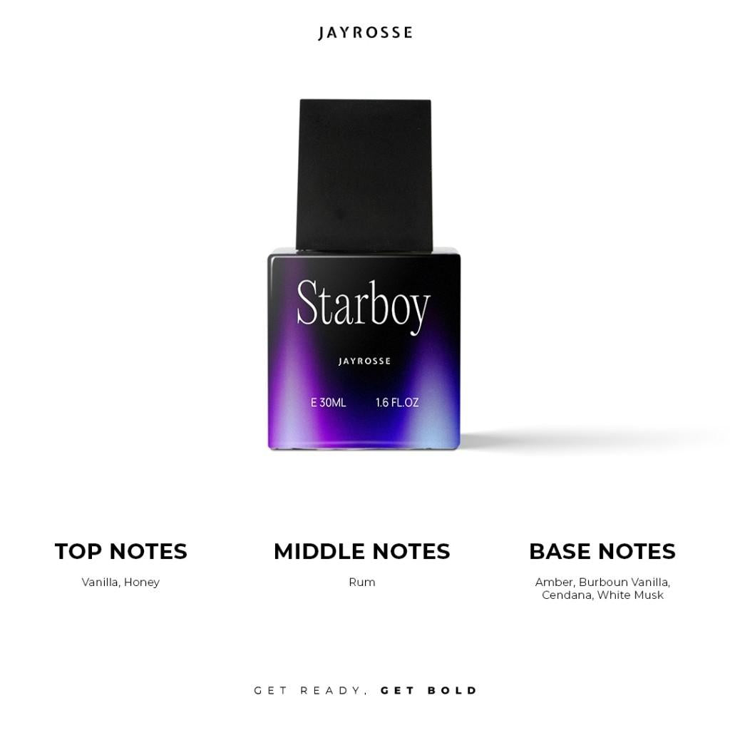 Jayrosse Perfume - STARBOY 30ml | Parfum Pria Best Seller White - Ainna Store