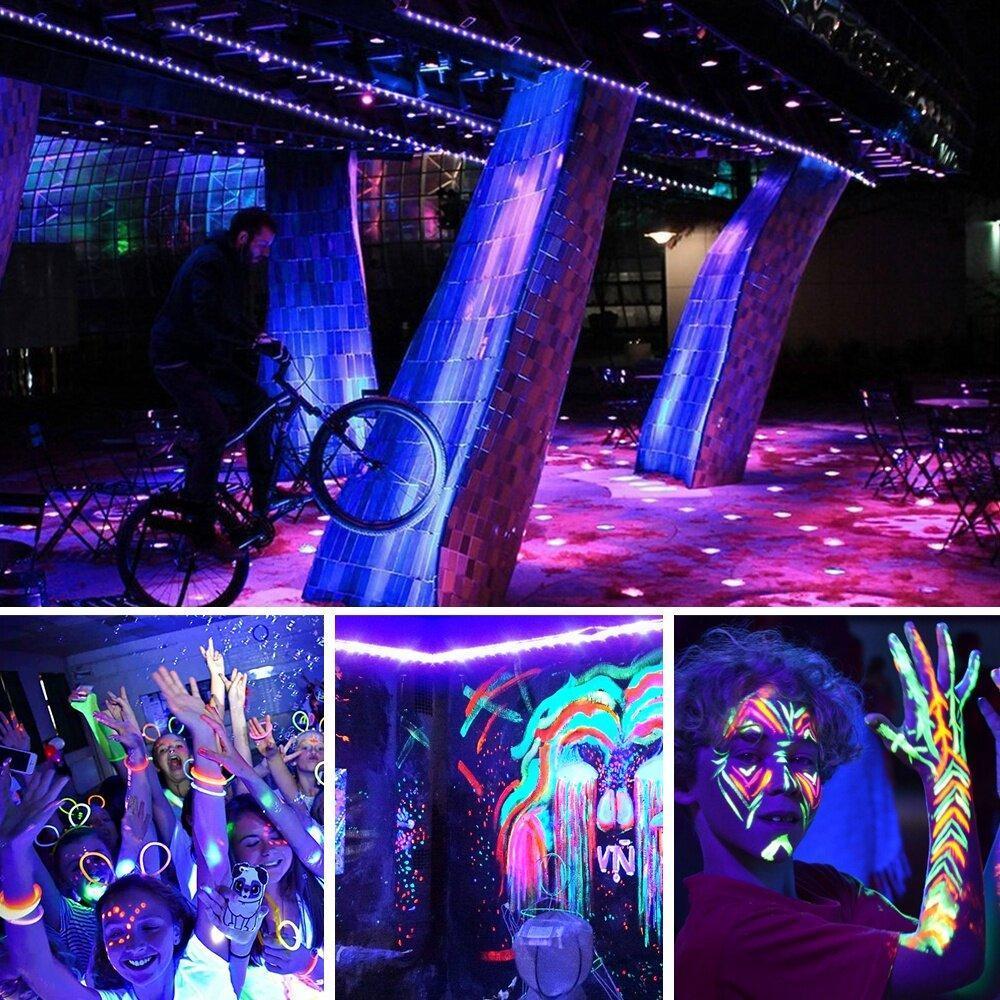 AINNA UV LED Strip Light 5V DC 2835 0.5M 1M 2M Waterproof Purple Ribbon Ultraviolet USB Rope Tape f DJ Fluescence Home Lighting - Ainna Store