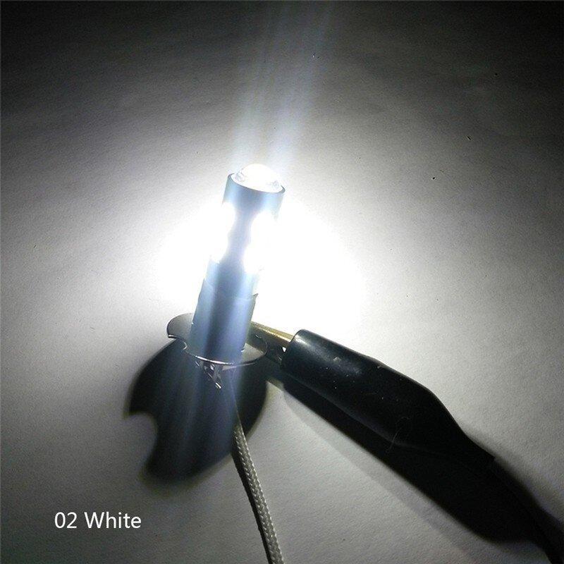 Revamp Your Car's Illumination 2 H3 LED High Power Bulbs - 10SMD 5630 5730 - for Crisper Fog & Daytime Running Light Automotive h11 - Ainna Store