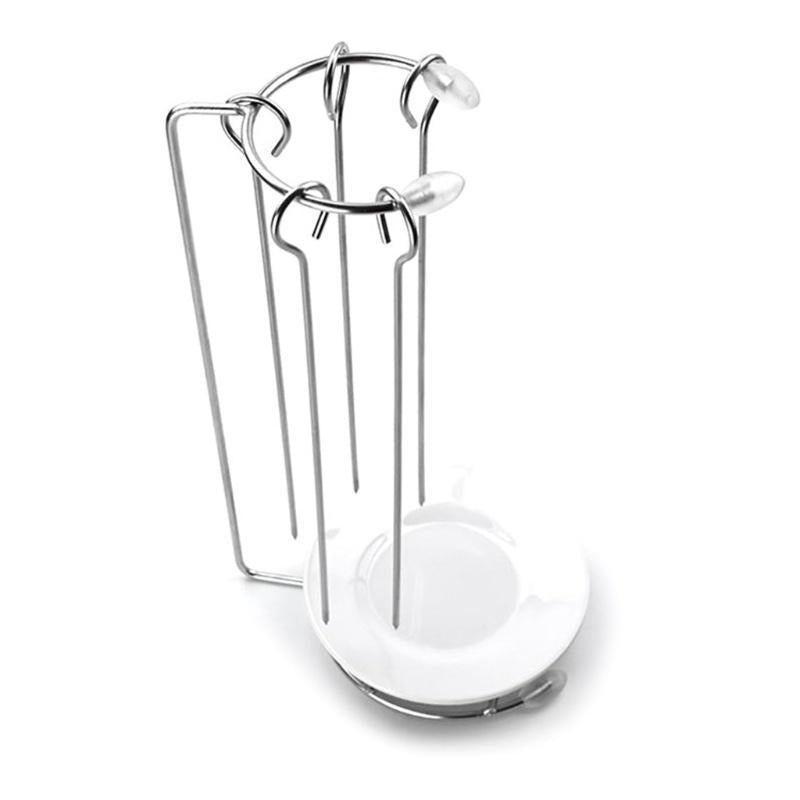 Stainless Steel BBQ Skewers Needle with Rack Grill Holder for Camping Gathering Party Roasting Barbecue Tools Accessori Silver Kitchenware - Ainna Store
